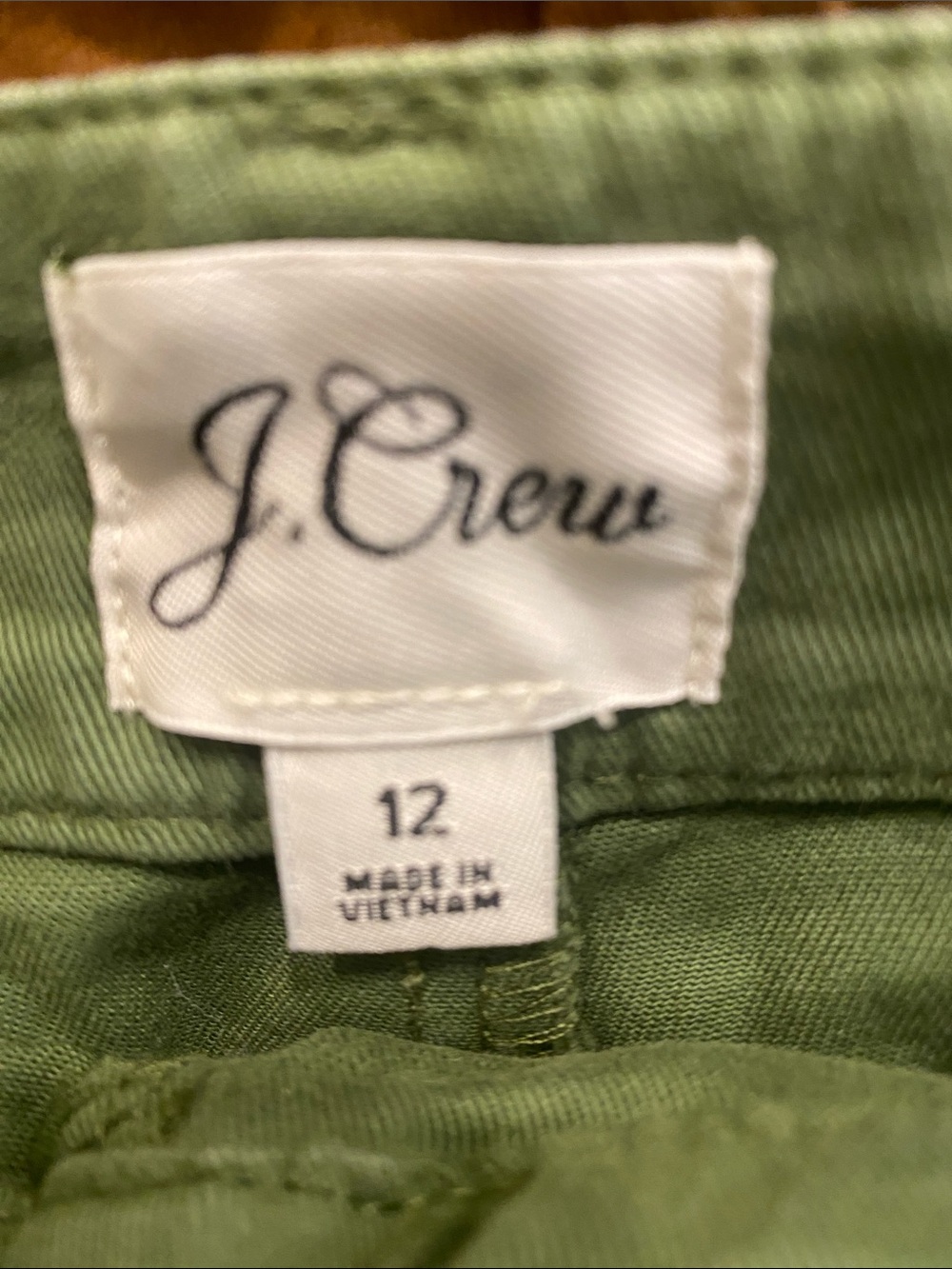 J. Crew Olive Green Casual Skirt